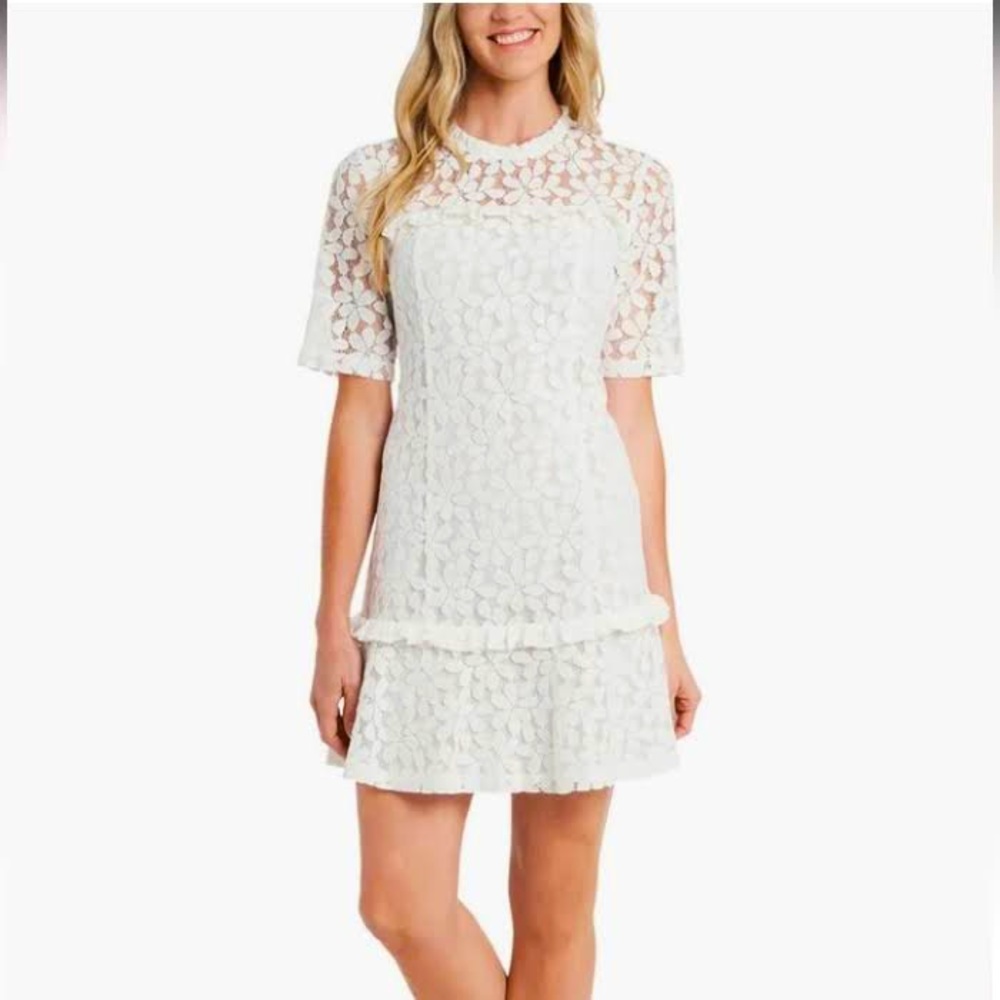 NWT CeCe White Lace Dress